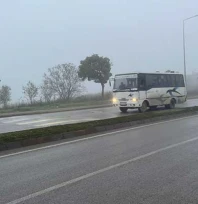 Sis nedeniyle görüş mesafesi düştü