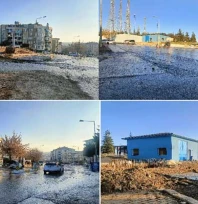 Su deposundan binlerce litre su boşa aktı