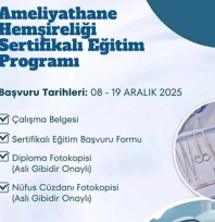 Sultan 1. Murat Devlet Hastanesi'nden sertifikalı eğitim duyurusu