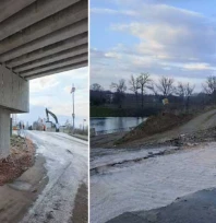 Tunca Köprüsü'nden Karaağaç'a geçişler kapatıldı, hemzemin geçit kaldırıldı
