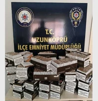 Uzunköprü'de kaçak makaron operasyonu