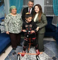 Vali Sezer ve eşi Canan Sezer'den, Göksun Örs'e ziyaret