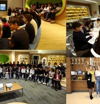 Yazar Aylin Aydın, TED'li öğrencilerle buluştu