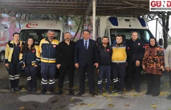 Acil sağlık standına yoğun ilgi