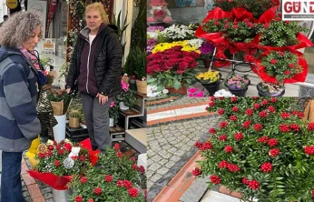 Çiçekçilerde yılbaşı yoğunluğu