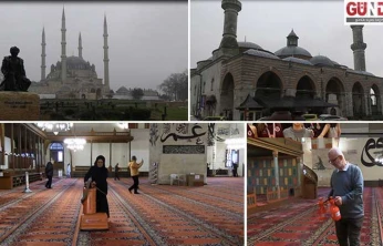 Edirne'deki camiler 11 ayın sultanını gül suyuyla karşılıyor