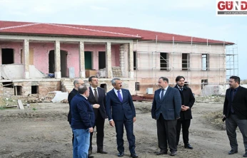 Edirne Valisi Sezer, Diyanet Akademisinde yapımı süren misafirhane ve yemekhanede inceleme yaptı