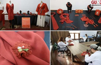 'Efsane renk' Edirne kırmızısı usta ellerde moda ürünlerine dönüşüyor