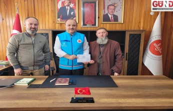 Gazze'ye destek amacıyla kurulan hayır çarşısının geliri TDV'ye teslim edildi