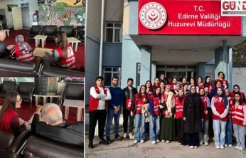 Genç Kızılay'dan huzurevine sıcak ziyaret