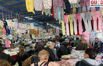 Güneşli hava pazara ilgiyi arttırdı