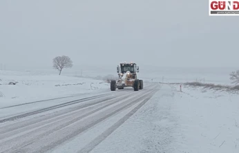 Hafta sonu başlayan kar yağışı Edirne'de etkisini sürdürüyor