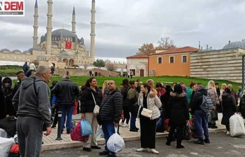 Hafta sonu Edirne'de kalabalık oluştu