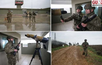 'Hudut kartalları' yılbaşını vatan nöbetinde karşıladı