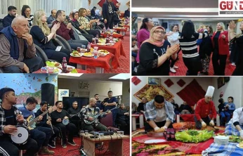 Huzurevinde çiğ köfte yoğuruldu, 9/8'lik eğlence yapıldı