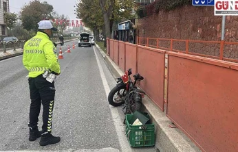 Kamyonla çarpışan elektrikli bisikletin sürücüsü yaralandı