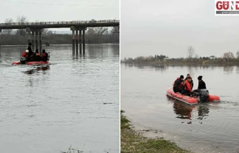 Kayıp genci arama Meriç Nehri'nde umutla devam ediyor