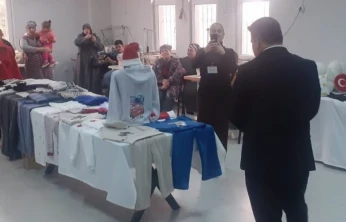 Kursiyerlerin yıl boyunca hazırladığı ürünler sergide sunuldu