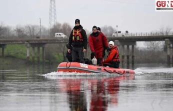 Meriç Nehri'nde kaybolan genç için arama çalışmaları sürüyor