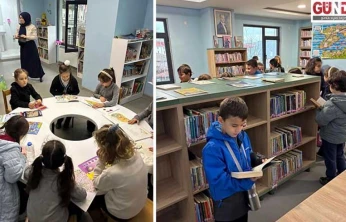 Öğrenciler İl Halk Kütüphanesinde kitaplarla buluştu