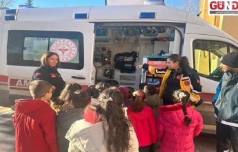 Öğrencilere sağlık bilinci aşılanıyor