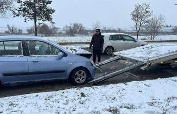 Olin Kavşağı–Tıp Fakültesi arasında zincirleme kaza