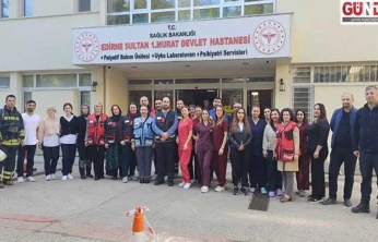 Psikiyatri servisinde gerçeğini aratmayan yangın tatbikatı