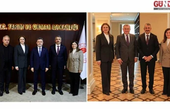 Sezer, Aksal ve İba, Bakan Yumaklı ve Bakan Aşkın Bak ile görüştü