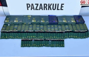 Sigaralara gizlenmiş likit esrar ele geçirildi