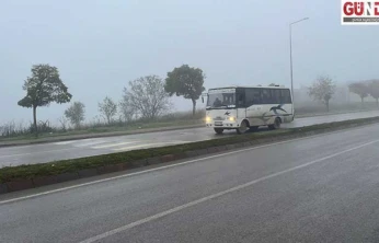 Sis nedeniyle görüş mesafesi düştü