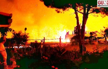 STK'lar Enez'deki orman yangınında tek yürek oldu