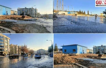 Su deposundan binlerce litre su boşa aktı