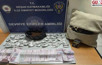 Takside yastığın içerisine gizlenen uyuşturucu ele geçirildi