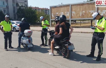 Trafik denetiminde kask duyarlılığı memnun etti