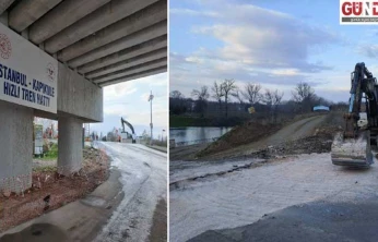 Tunca Köprüsü'nden Karaağaç'a geçişler kapatıldı, hemzemin geçit kaldırıldı