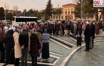 Umre kafilesi kutsal topraklara uğurlandı