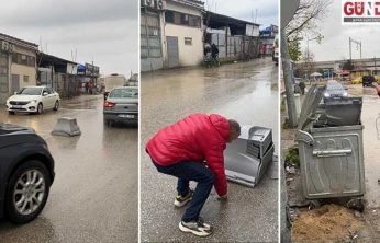 Yol ortasındaki televizyon şaşırttı