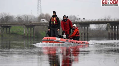 Meriç Nehri'nde kaybolan genç için arama çalışmaları sürüyor