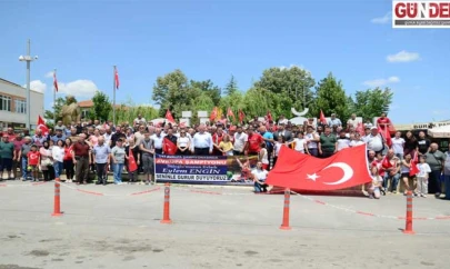 Avrupa şampiyonu milli güreşçi Eylem Engin, memleketinde coşkuyla karşılandı