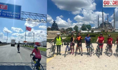 Balkanlardan Edirne'ye vefa pedalı