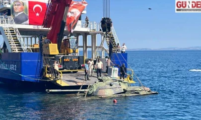 Dalış turizminin gelişmesi için 1960 model muhabere tankı batırıldı