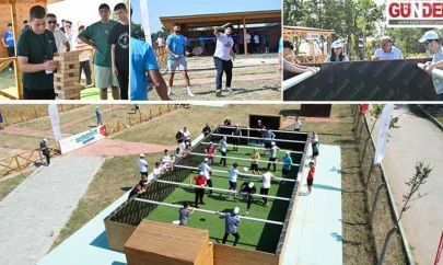 Edirne'de kamp yapan öğrenciler spor etkinliklerine katıldı