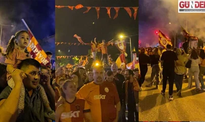 Taraftarlardan coşkulu kutlama