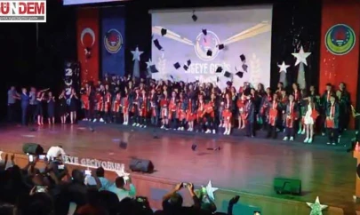 TED Edirne Koleji Ortaokulu öğrencileri için mezuniyet töreni düzenlendi