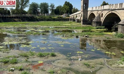Tunca Nehri'nde su alarmı