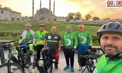 Yeşilay'dan sınırları aşan bisiklet turu