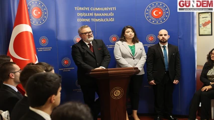Bulgaristan'dan gelen genç diplomatlar Edirne'de ziyaretlerde bulundu.