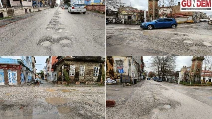 Edirne'nin göbeğinde bitmeyen çile: Çukurlar, çamur, mağduriyet