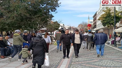 Güzel hava Edirne'yi hareketlendirdi