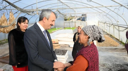 Sezer'den üreticilere ziyaret